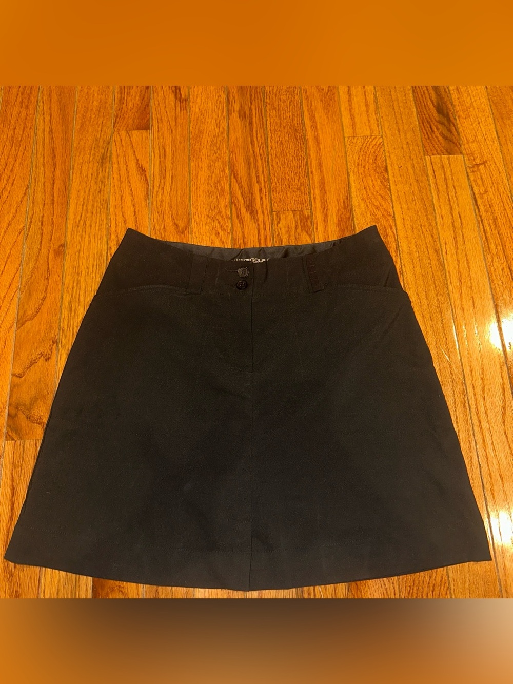 NIKE GOLF Dri-Fit Black Skort Skirt Size 2 Activewear Sportswear Golfer Golfing